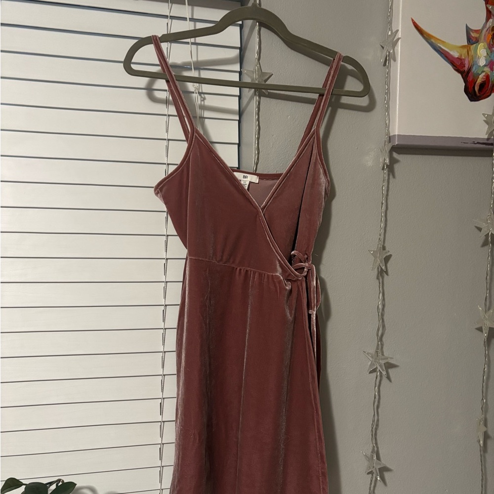BP Pink Velvet Mini Dress